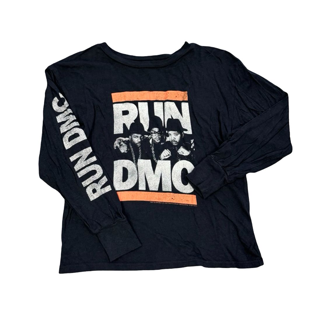 Rowdy Sprout Black Graphic Run DMC Long sleeve, 4 years