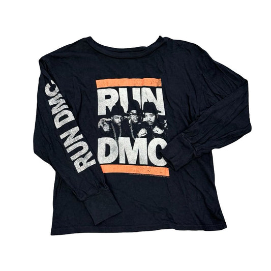 Rowdy Sprout Black Graphic Run DMC Long sleeve, 4 years