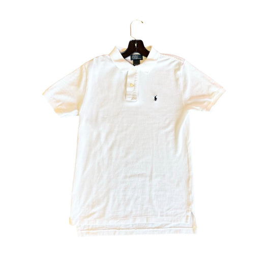 Ralph Lauren white collared tshirt, 10-12 years