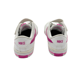 Nike white/pink Court Legacy , 1 big kid