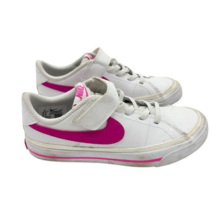Nike white/pink Court Legacy , 1 big kid