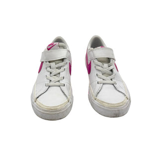 Nike white/pink Court Legacy , 1 big kid