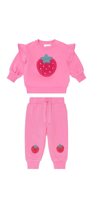 Hux Very berry sweat suit new with tag, 6-12 months