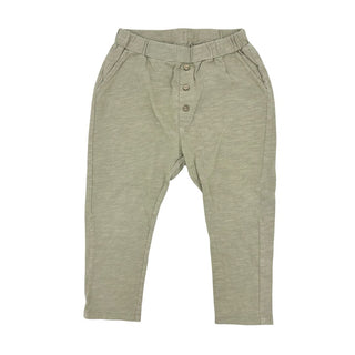 Rylee + Cru green cotton pants, 4-5 years