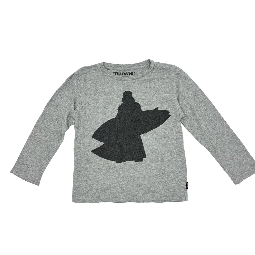 Munster grey surfing Darth Vader long sleeve, 5 years