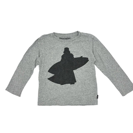 Munster grey surfing Darth Vader long sleeve, 5 years
