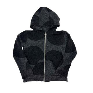 Nununu grey/black zip up, 4-5 years
