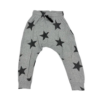Nununu light weight grey star sweatpants, 3-4 years