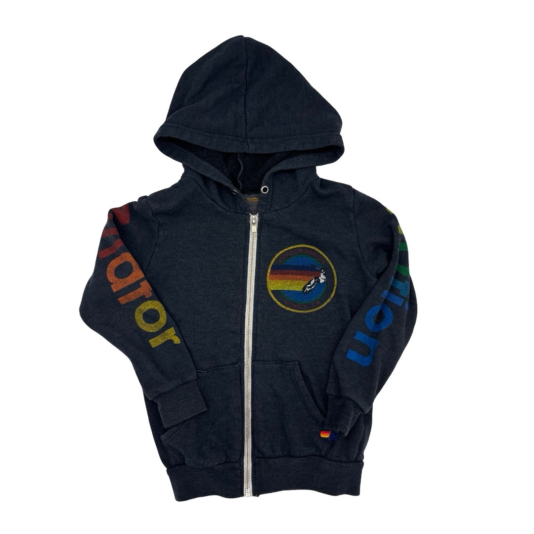 Aviator Nation black zip up, 6 years