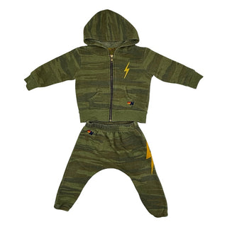 Aviator Nation camo sweatshirt/pant set, 12-18 months