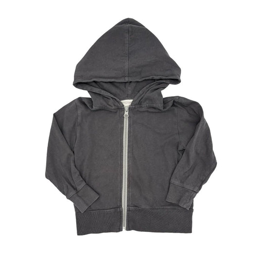 Mini Mioche charcoal grey zip up, 1-2 years