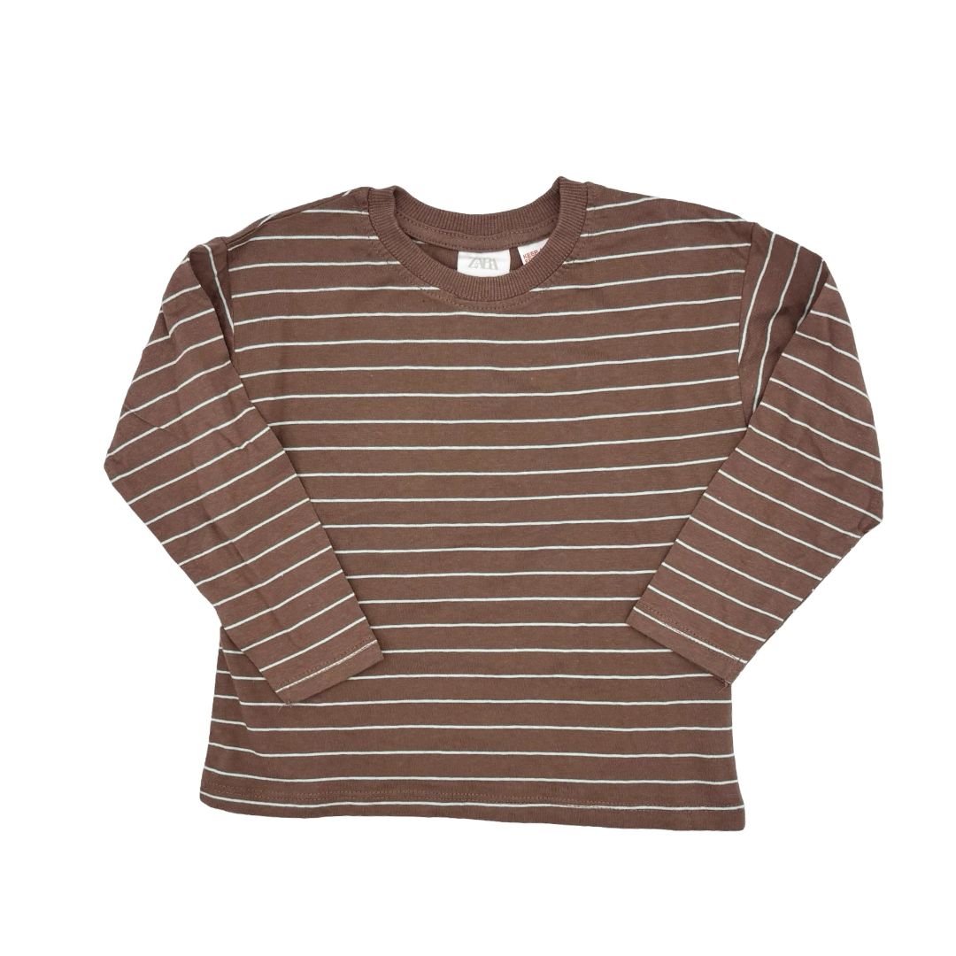 Zara brown/turquoise long sleeve, 2-3 years