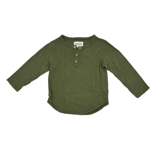 Mini Mioche green henley long sleeve, 2 years