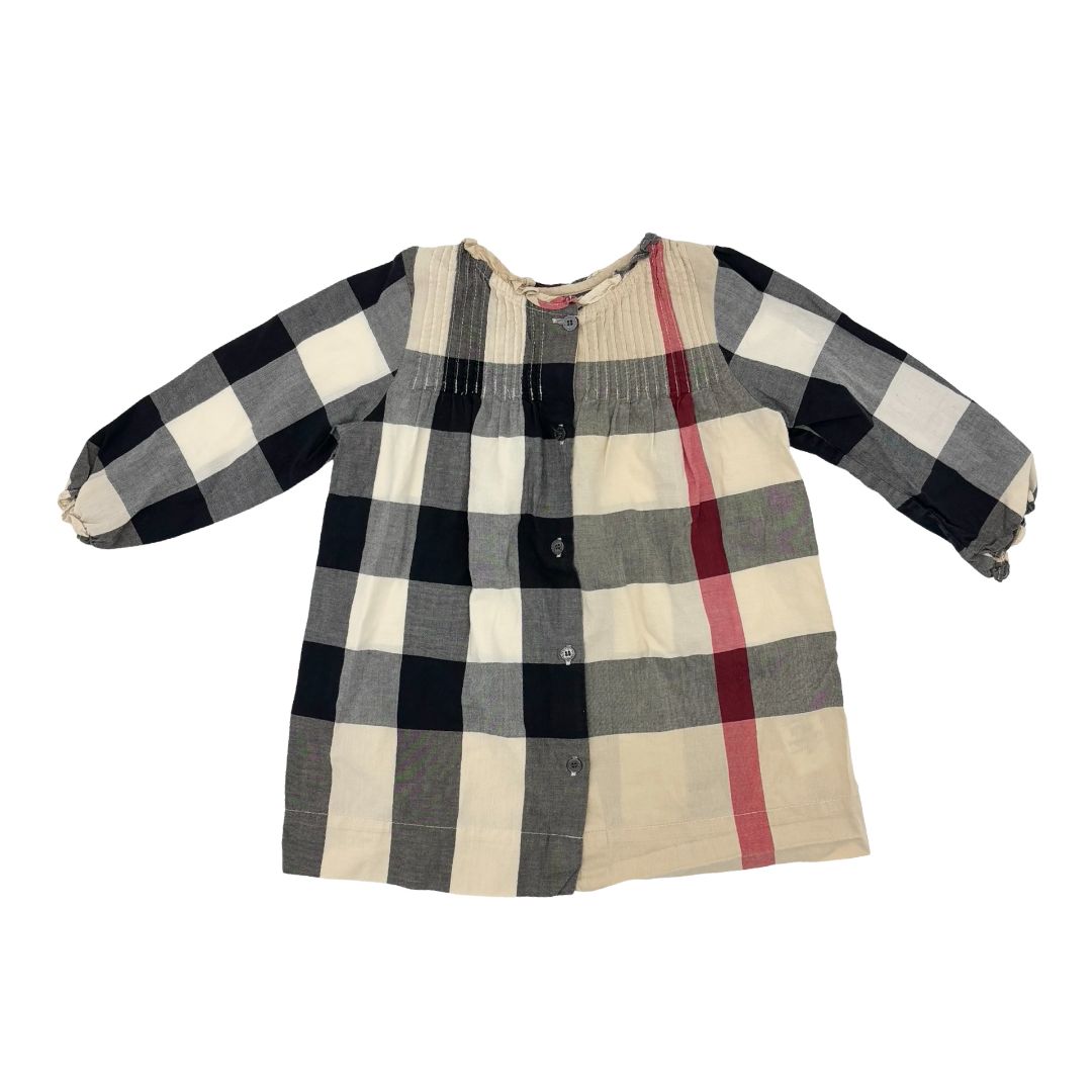 Burberry classic check dress, 12 months