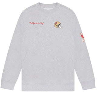 NFL OVO Heather Gray San Franciso 49ers Sweater , Adult Small