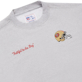NFL OVO Heather Gray San Franciso 49ers Sweater , Adult Small