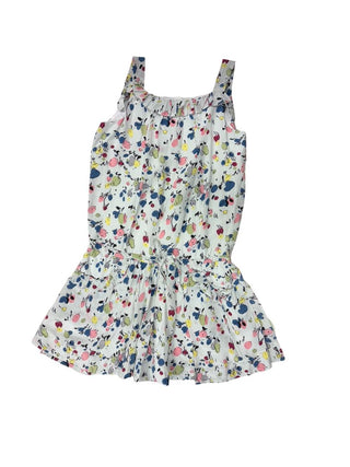 Fleurisse Fruits & Florals Print Dress with Ruffle Detail, 8 years