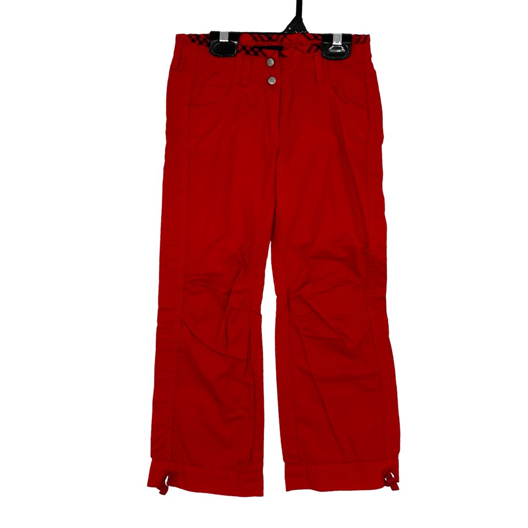 Burberry red pants, 6 years