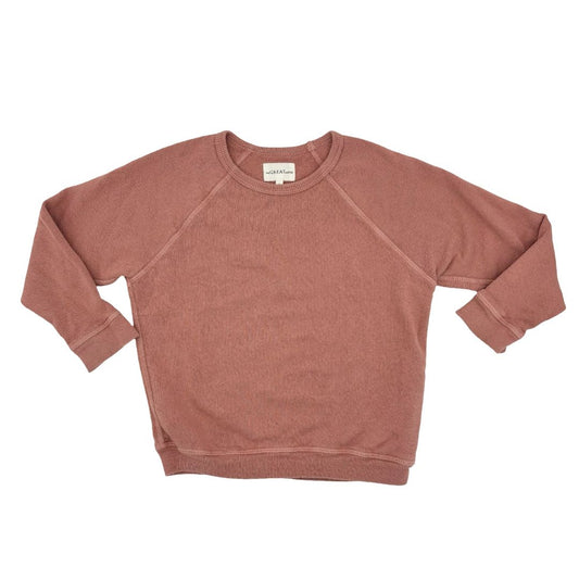 The Great dusty rose crewneck sweatshirt, 6 years