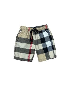 Burberry Classic Plaid Drawstring Shorts, 3-4 years