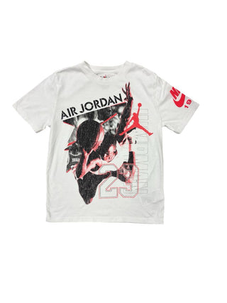 Nike White Tee with Jordan 23 Graphics, 10-12 years