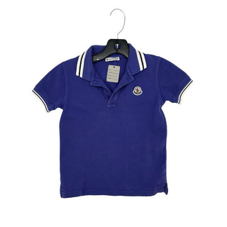 Moncler blue collared tshirt, 5 years