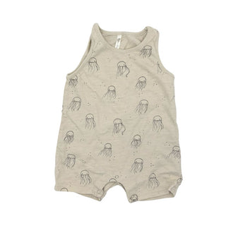 Rylee + Cru beige jelly fish romper, 3-6 months