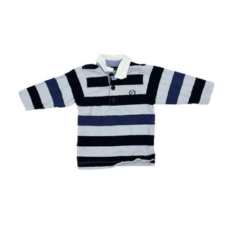 Jacadi blue strip polo long sleeve, 6 months