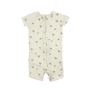 Pehr bee short sleeve romper, 12-18 months