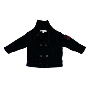Jacadi navy knit fisherman cardigan, 6 months