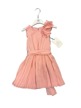 Abel & Lula Pink Chiffon Detail Pleated Dress - New With Tags, 4 years