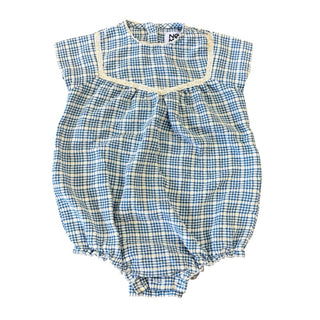 Noma blue checkered onesie, 1 year