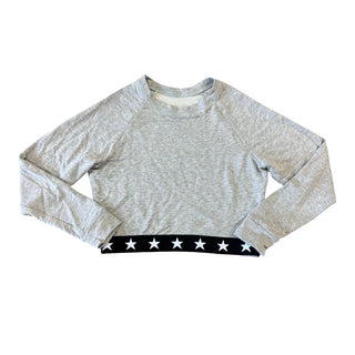 Katie J grey w/black elastic star waist, medium