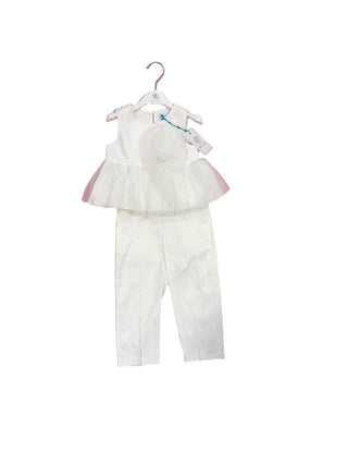Abel & Lula White Pant and Top Set with Tulle Detail - New With Tags, 4 years
