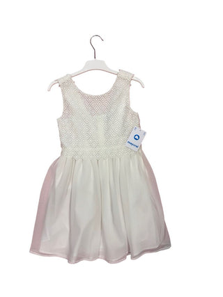 Mayoral Overlay Detail White Chiffon Dress - New With Tags, 10 years
