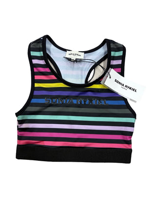 Sonia Rykiel Multicoloured striped sports bra - new with tag, 8 years