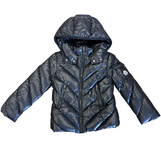 Moncler black Chevron Brouel down jacket, 6 years