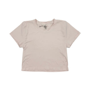 Aritzia baby pink seamless crop tee, medium