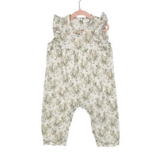 Jamie Kay pink floral pant romper, 3 years