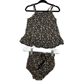 Jamie Kay black floral top/bloomers set, 2 years