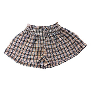 Zara blue/red/orange plaid shorts, 2 years