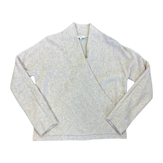 Vince cashmere oatmeal wrap sweater, womens large