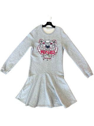 Kenzo grey sweatshirt dress, 16 years