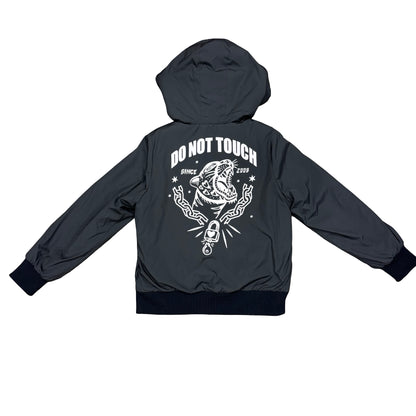Nununu Sample black Do Not Touch jacket, 8-9 years