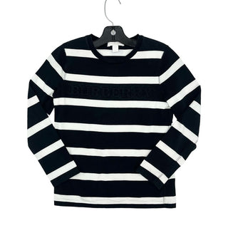 Burberry black/white stripped long sleeve, 8 year