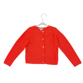 Jacadi orange cardigan, 4 years