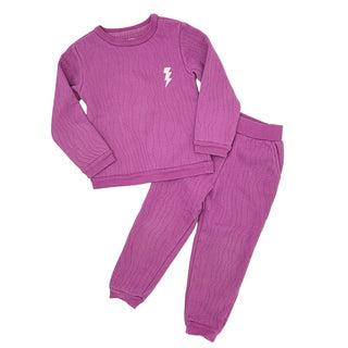 Bizz X Siss purple sweatshirt/pant set, 5 years
