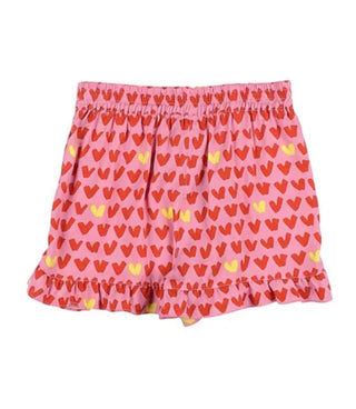 Stella McCartney Pink hearts viscose shorts, 10 years