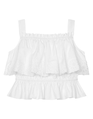 Dolce & Gabbana Poplin and lace top