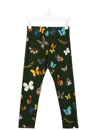 Dolce & Gabbana Green butterfly leggings, 7-8 years
